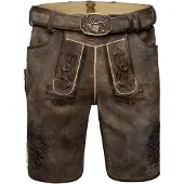 Spieth & Wensky Pantalon folklorique 'Excalibur' brun foncé