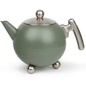 Bredemeijer - Theepot Bella Ronde 1,2L Legergroen - dubbelwandig (101019) (1.20 l)