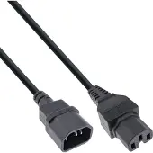 InLine 16811D câble électrique Noir 5 m Coupleur C14 Coupleur C15