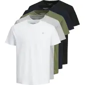 Jack & Jones T-Shirt bleu marine / gris / kaki / blanc