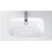 Duravit Möbel-WT DURASTYLE COMPACT m ÜL HLB 785x400mm 1 Hahnloch weiss WG