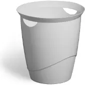Durable Corbeille à papier ECO 16L ronde, 1 pièce, Poubelle, Gris