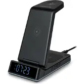 Thomson , station de charge 4 en 1 + réveil pour Android, personnalisable, noir