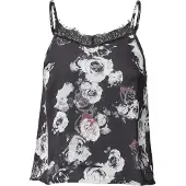 QS Chemisier cyclamen / lie de vin / noir / blanc