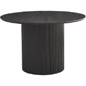Molecule Table ronde Lagos: 120x120 cm brun foncé, Structure MDF