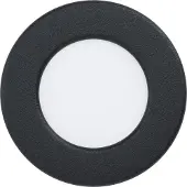 Eglo Projecteur encastré IP44 Fueva 6 rond - noir - Ø 8,8cm
