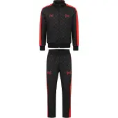 TAPOUT Survêtement 'Punkass Track' rouge / noir