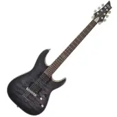 Schecter C-1 Platinum See Thru Black Satin
