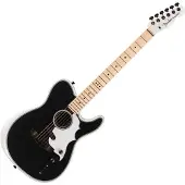 Fender Telecaster Acoustasonic Triplesonic Signature Jack White LTD MN Satin Arctic White With Black Top