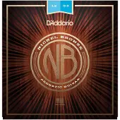 D'addario And Co Cordes de guitare - Cordes de guitare acoustique - Nickel Bronze - Pour guitare 6 cordes - Ton naturel clair et concentr - NB1253 - Li