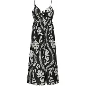 ONLY Robe d’été 'ONLCatja' noir / blanc