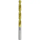 RUKO Foret à Métaux Din 338 Hss-tin Ground Split Point Helical Ø 9.75 Mm 10 Unités