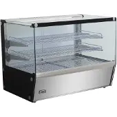 CombiSteel Vitrine chauffante , modèle de table à 2 étagères d'une capacité de 174 litres