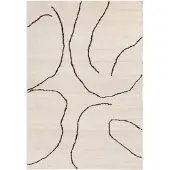 Ferm Living Gessoto Tapis en Jute Off-White|Dark Fig | 140 x 200 cm