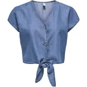 ONLY Chemisier 'ONLBea' bleu denim