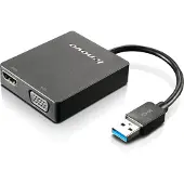 Lenovo Adaptateur Lenovo universel USB 3.0 vers VGA, HDMI - 4X90H20061