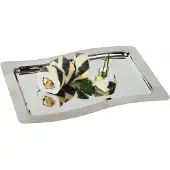 Aps Plat de service en acier inoxydable 28,5 x 20 cm