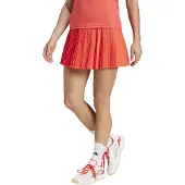Adidas Club Pleated Skirt Rouge L Femme