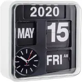 Karlsson Horloge Karlsson Mini Flip White Casing Black Dial