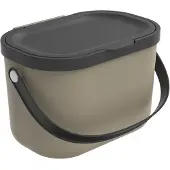 Rotho Poubelleplastique ALBULA 3,2 l cappuccino