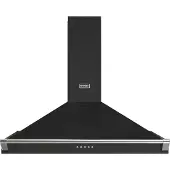 Stoves 444411656 hotte Montée au mur Noir 610 m³/h