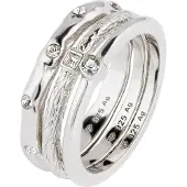 Elli Bague argent / transparent