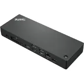 Lenovo 40B00300IT station d'accueil Avec fil Thunderbolt 4 Noir, Rouge