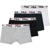 FILA Sous-vêtements gris chiné / rouge vif / noir / blanc