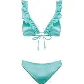 Shiwi Bikini 'Bobby' turquoise / pétrole / blanc