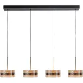 Highlight Suspension Enzo 4 lumières droites