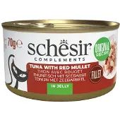 Schesir thon avec rouget (gélee) pâtée pour chat (boîte)