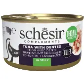 Schesir thon avec dente (gelée) pâtée pour chat (boîte)