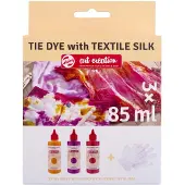 Talens Art Creation Textilfarbe 3 Farben à 85 ml, Gelb/Rosa/Rot