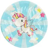 Folat Assiette licorne, 8p. (8x)