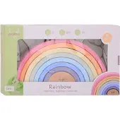 Jouéco Blocs de construction arc-en-ciel en bois