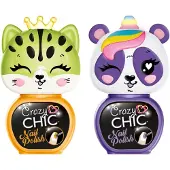 Clementoni Crazy Chic vernis à ongles orange violet, 2pcs