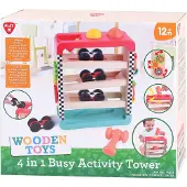 Playgo 4in1 Houten Activiteiten Speeltoren