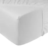 DoubleDry Drap-housse - Flanelle - 90 x 200 cm - Blanc