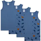Sanetta Maillot de corps marine / bleu foncé / caramel