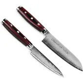 Yaxell Super Gou 37150, set de couteaux 2 pièces, couteau santoku 16,5 cm et couteau universel 12 cm