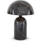 Safaary Lampe de table Oriental Marbre Noir Champignon Ø 31 x 46cm