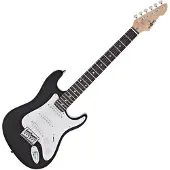 Gear4Music Guitare Électrique LA 3/4 par Noir