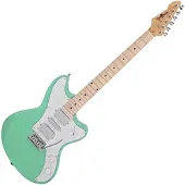 Gear4Music Seattle Electric Guitar by Seafoam Green