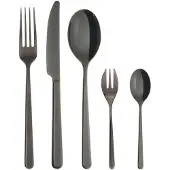 Sambonet Couverts Linear, 30 pièces, acier inoxydable/PVD noir
