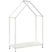 vidaXL Étagère à bois de chauffage Blanc 60x25x90 cm Acier laminé à froid