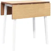 vidaXL Table de salle à manger blanche en bois massif d'hévéa