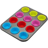 King Hoff moule a muffins avec inserts en silicone 7827