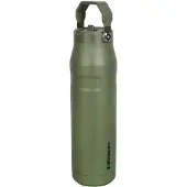 Stanley - Bouteille isotherme - The Iceflow Bottle Flip Straw 2.0 1.06L Dried Pine en Bois - Vert