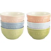 Staub Set de 6 Bols Céramique 12 cm Macaron