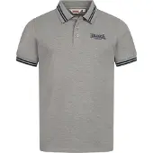 Lonsdale T-Shirt 'Markham' bleu marine / gris chiné
